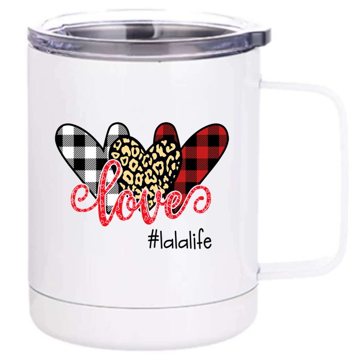 Love Lala Life Gift Love Heart Gift Front & Back 12oz Stainless Steel Tumbler Cup