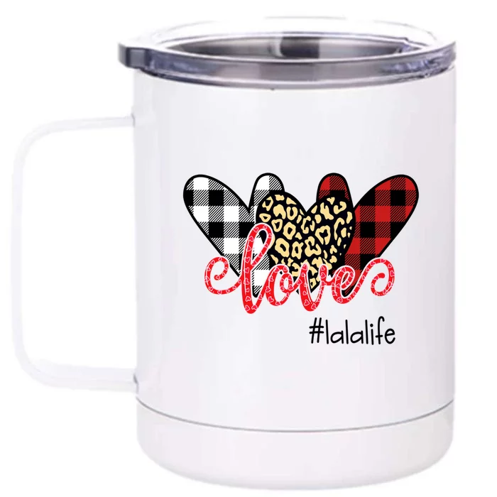 Love Lala Life Gift Love Heart Gift Front & Back 12oz Stainless Steel Tumbler Cup