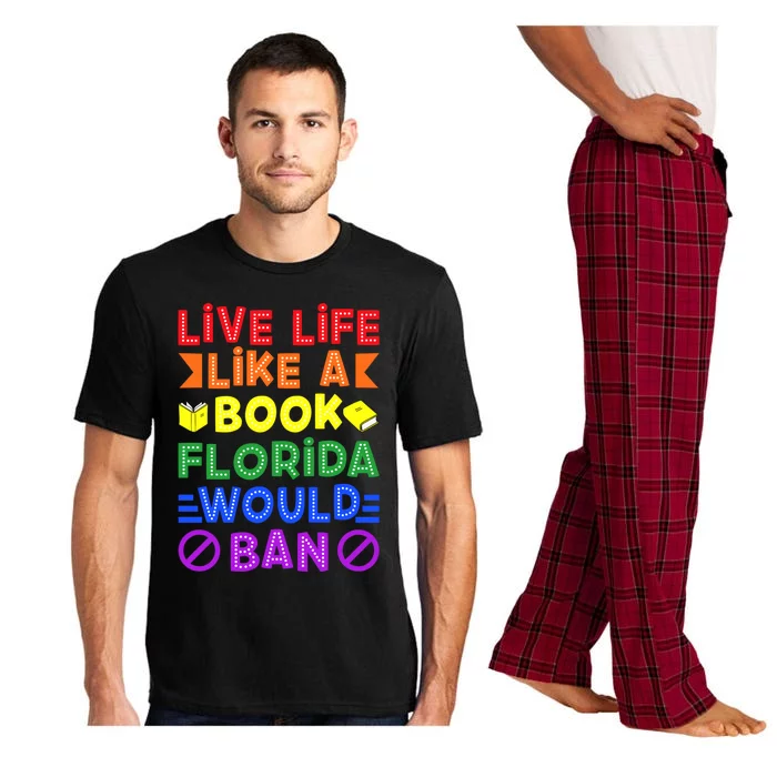 Live Life Like A Book Florida Would Ban Lgbt Month Queer Gift Pajama Set