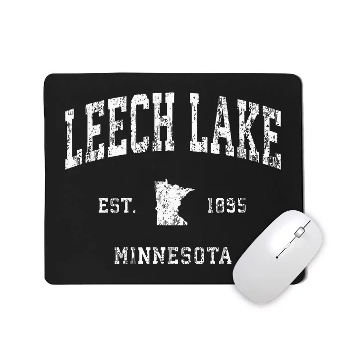 Leech Lake Minnesota Mn Vintage Athletic Sports Design Mousepad