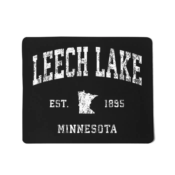 Leech Lake Minnesota Mn Vintage Athletic Sports Design Mousepad