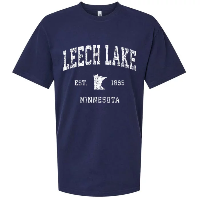 Leech Lake Minnesota Mn Vintage Athletic Sports Design Sueded Cloud Jersey T-Shirt