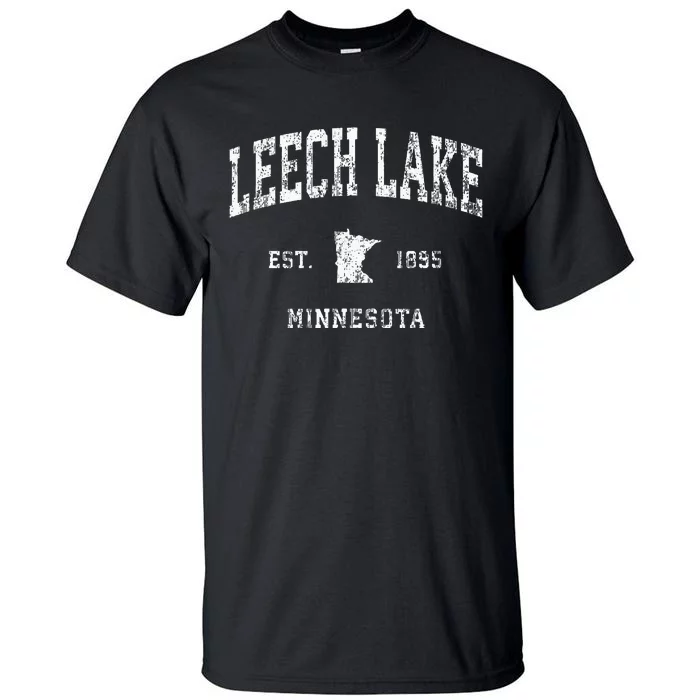 Leech Lake Minnesota Mn Vintage Athletic Sports Design Tall T-Shirt