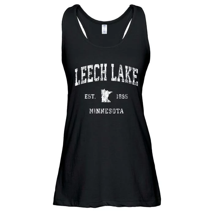 Leech Lake Minnesota Mn Vintage Athletic Sports Design Ladies Essential Flowy Tank