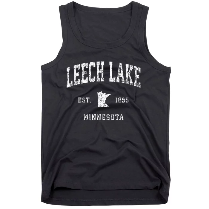 Leech Lake Minnesota Mn Vintage Athletic Sports Design Tank Top