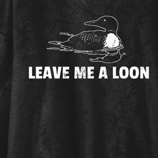 Loon Leave Me A Loon Hooded Wearable Blanket