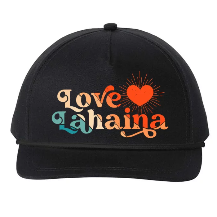 Love Lahaina Maui Hawaii Vintage Style Snapback Five-Panel Rope Hat