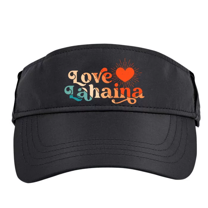 Love Lahaina Maui Hawaii Vintage Style Adult Drive Performance Visor