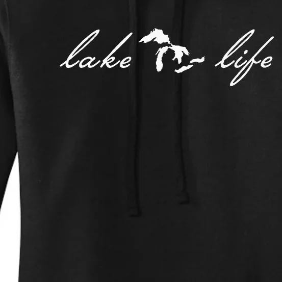 Lake Life Michigan Great Lakes Women's Pullover Hoodie