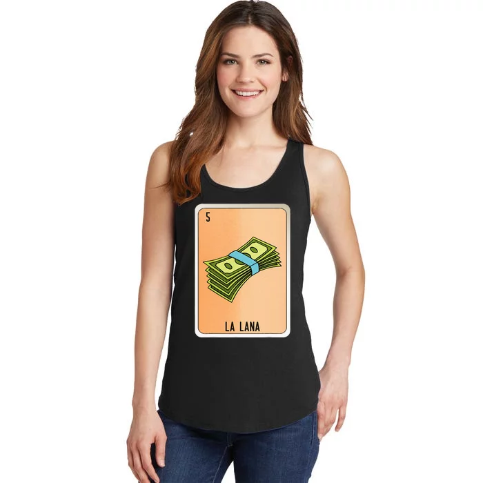 La Lana Mexican Slang Chicano Bingo Cards Ladies Essential Tank