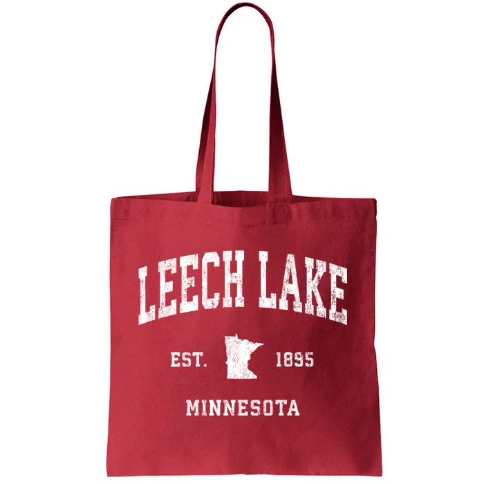 Leech Lake Minnesota Mn Vintage Athletic Sports Tote Bag