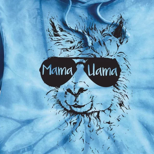 Llama Lover Mama Llama Tie Dye Hoodie