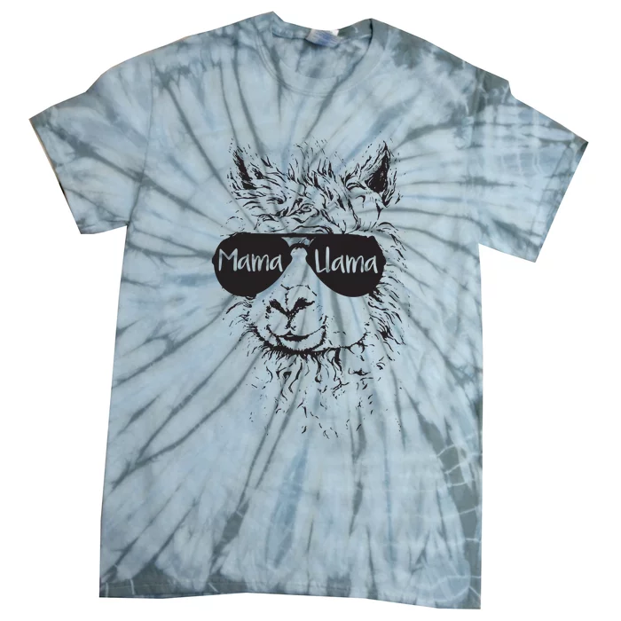 Llama Lover Mama Llama Tie-Dye T-Shirt