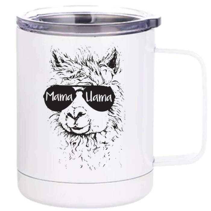 Llama Lover Mama Llama Front & Back 12oz Stainless Steel Tumbler Cup