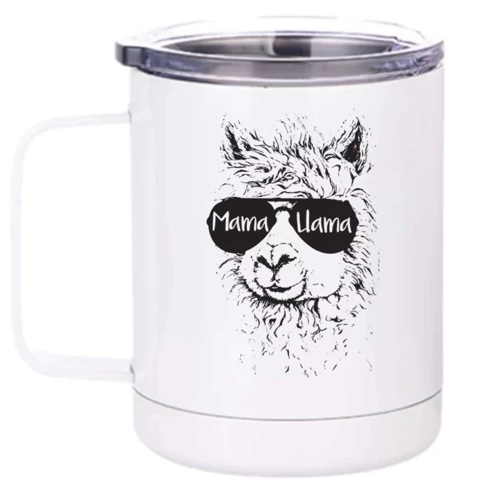 Llama Lover Mama Llama Front & Back 12oz Stainless Steel Tumbler Cup