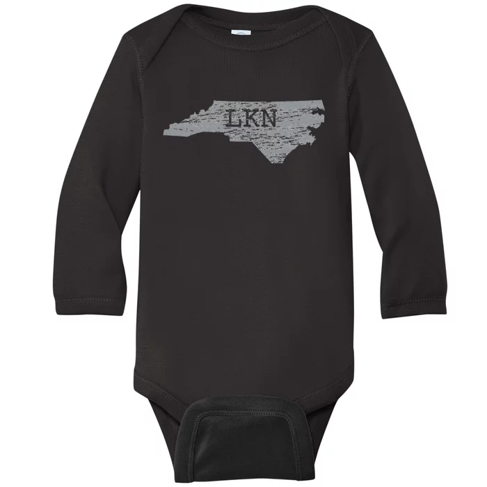 Lkn Lake Norman North Carolina State Gift To Him Her Baby Long Sleeve Bodysuit