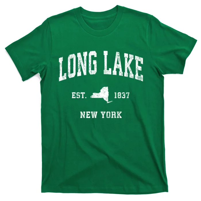 Long Lake New York Ny Vintage Athletic T-Shirt