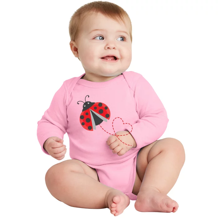 Ladybeetle Ladybugs Nature Lover Insect Fans Entomophile Baby Long Sleeve Bodysuit