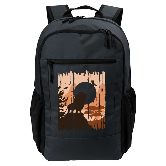 Lion Landscape Nature Mountain Daily Commute Backpack