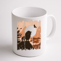 Lion Landscape Nature Mountain Coffee Mug