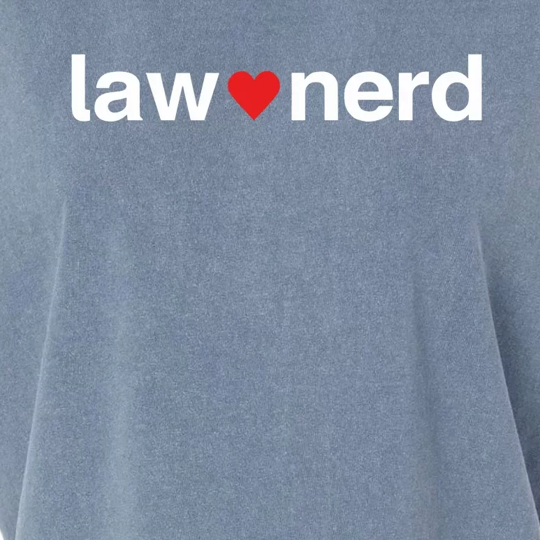 Lawnerdshop Law Nerd Love Garment-Dyed Women's Muscle Tee