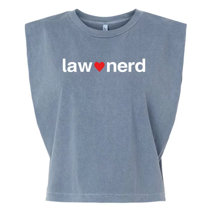 Lawnerdshop Law Nerd Love Garment-Dyed Women's Muscle Tee