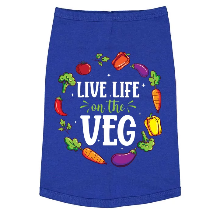 Live Life On The Veg Vegetarian Vegan Activism Meaningful Gift Doggie Tank