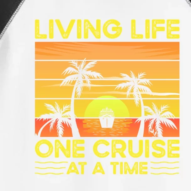 Living Life One Cruise At A Time Funny Cool Gift Toddler Fine Jersey T-Shirt