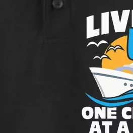 Living Life One Cruise At A Time Cruising Lover Cruiser Dry Zone Grid Performance Polo