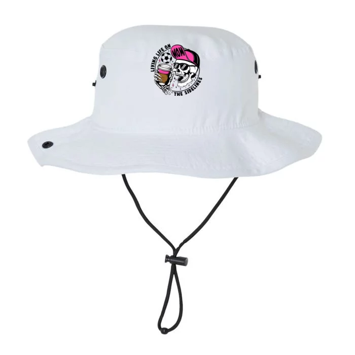 Living Life On The Sidelines Soccer Mom Coffee Skeleton Legacy Cool Fit Booney Bucket Hat