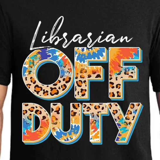 Leopard Librarian Off Duty Last Day Of School Summer Pajama Set