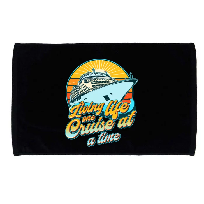 Living Life One Cruise At A Time Microfiber Hand Towel