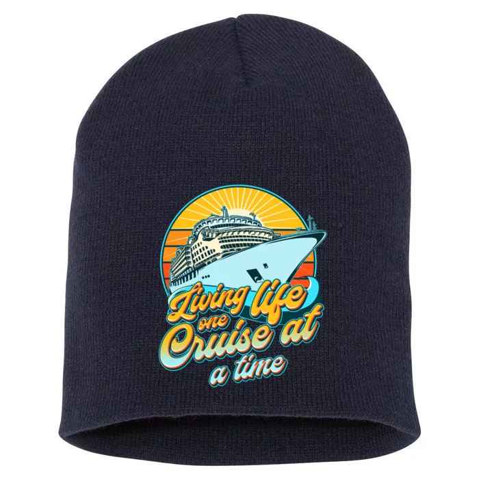 Living Life One Cruise At A Time Short Acrylic Beanie