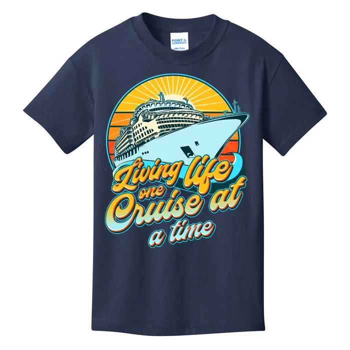 Living Life One Cruise At A Time Kids T-Shirt