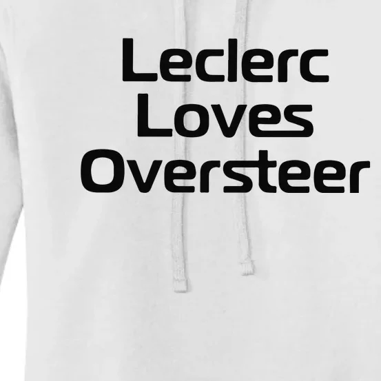 Leclerc Loves Oversteer Women's Pullover Hoodie