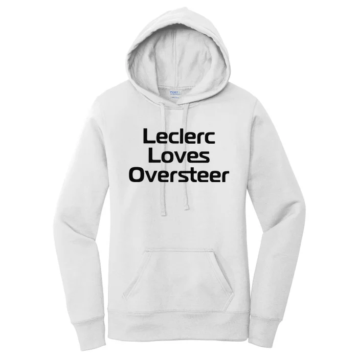 Leclerc Loves Oversteer Women's Pullover Hoodie