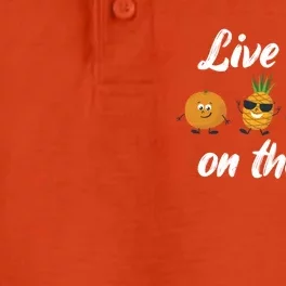 Live Life On The Veg – Vegan Lifestyle Funny Carrot Lover Funny Gift Dry Zone Grid Performance Polo