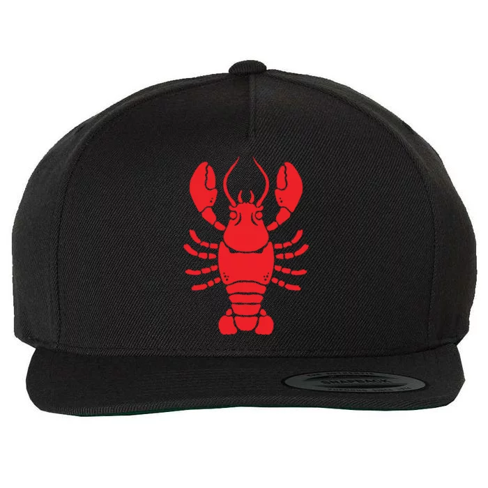 Lobster Wool Snapback Cap