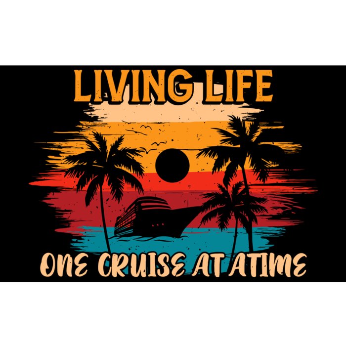 Living Life One Cruise A Time Accessories Cruise Ship Bumper Sticker