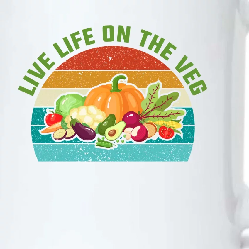 Live Life On The Veg Gift Black Color Changing Mug