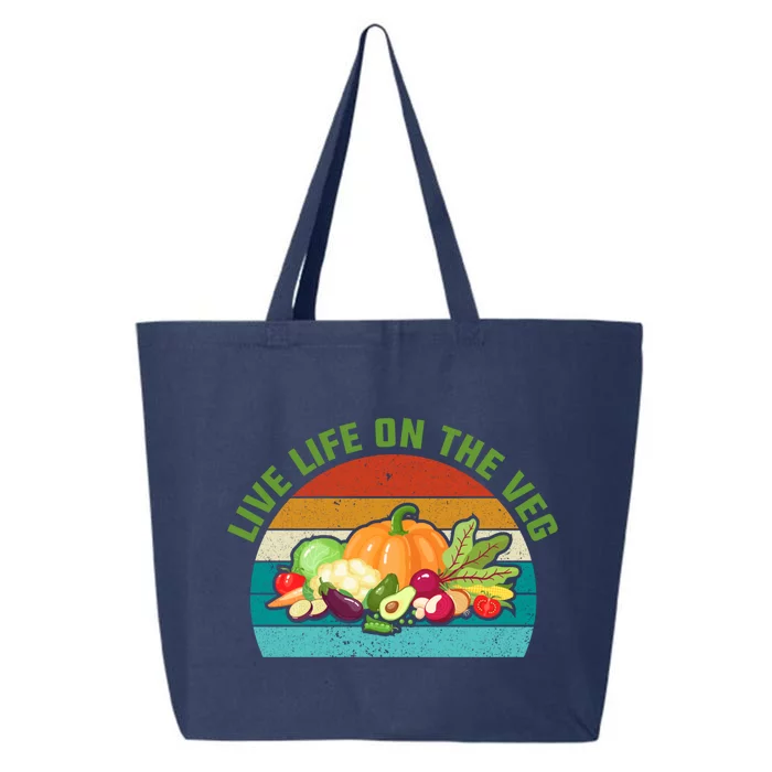 Live Life On The Veg Gift 25L Jumbo Tote