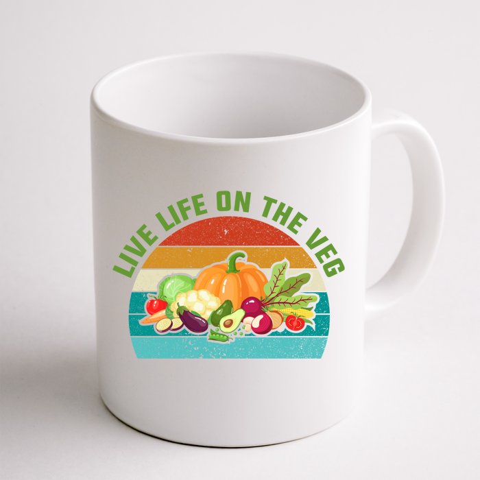 Live Life On The Veg Gift Front & Back Coffee Mug