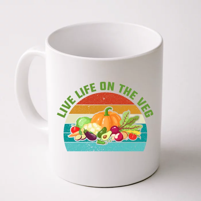 Live Life On The Veg Gift Front & Back Coffee Mug