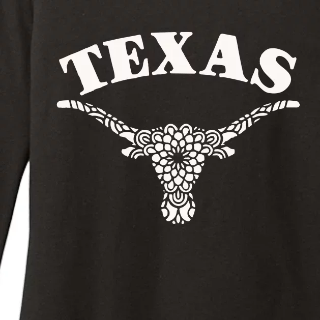 Longhorns Womens CVC Long Sleeve Shirt