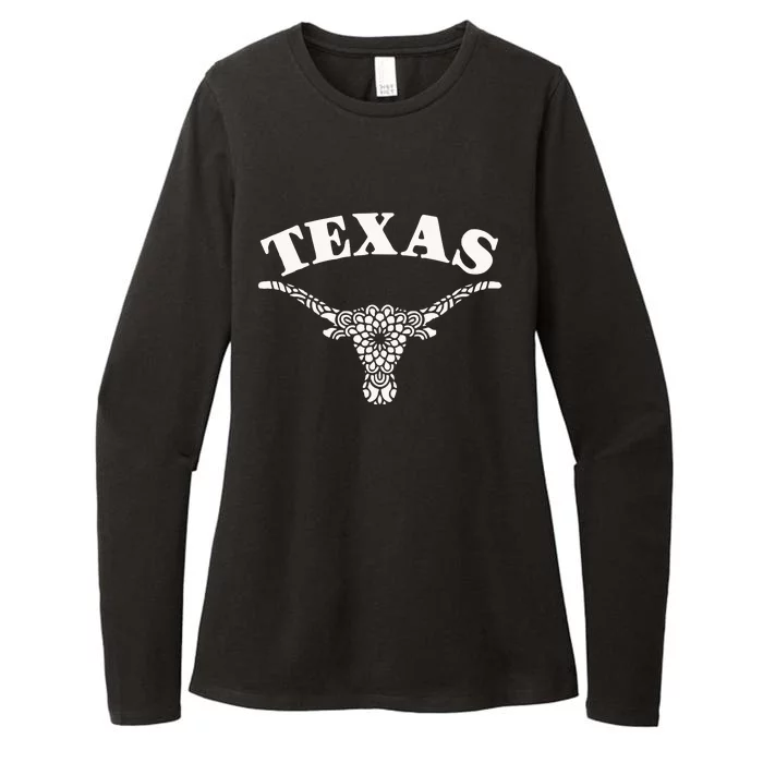 Longhorns Womens CVC Long Sleeve Shirt