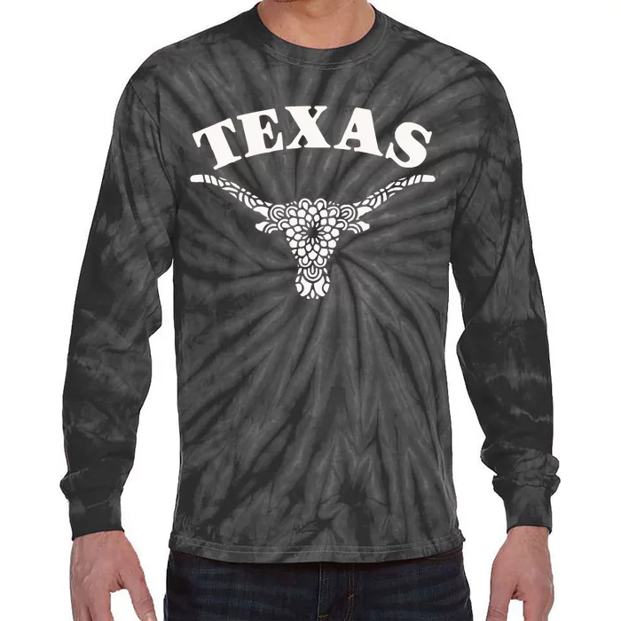 Longhorns Tie-Dye Long Sleeve Shirt