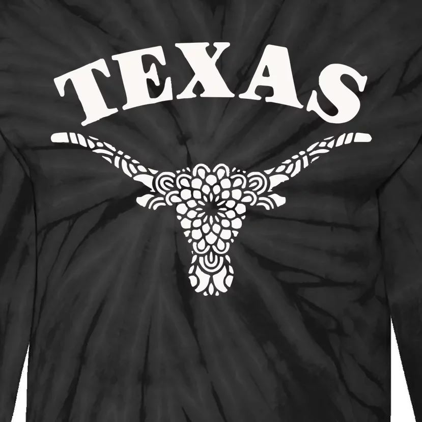 Longhorns Tie-Dye Long Sleeve Shirt