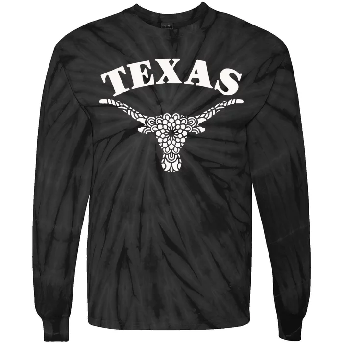 Longhorns Tie-Dye Long Sleeve Shirt