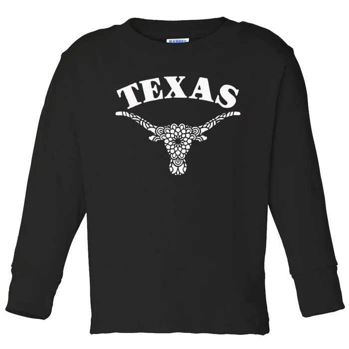 Longhorns Toddler Long Sleeve Shirt