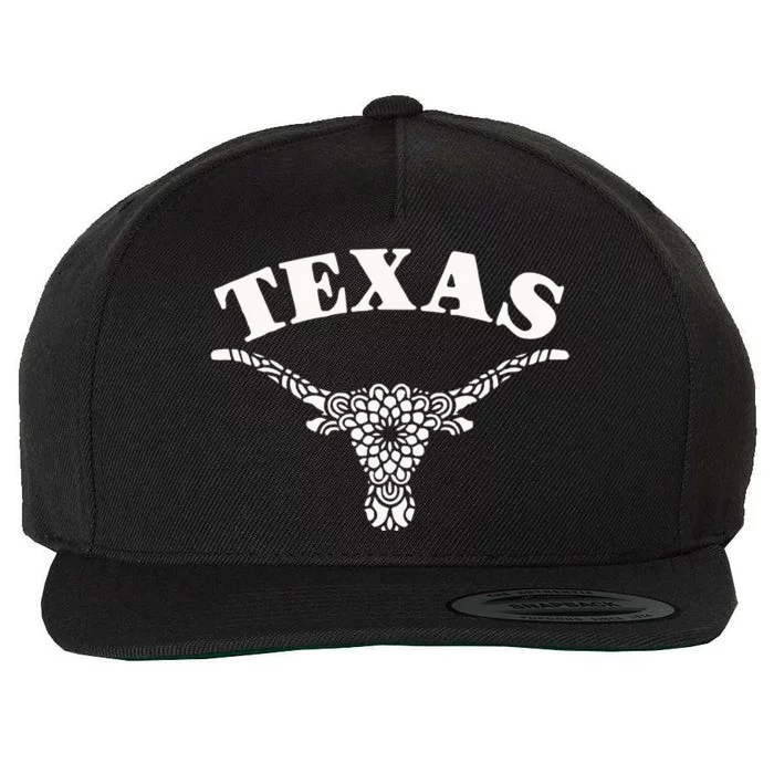 Longhorns Wool Snapback Cap